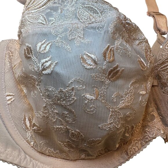 Wacoal Renaissance Rose Underwire Lace Bra Womens 40D Embroidered Floral - Picture 3 of 16